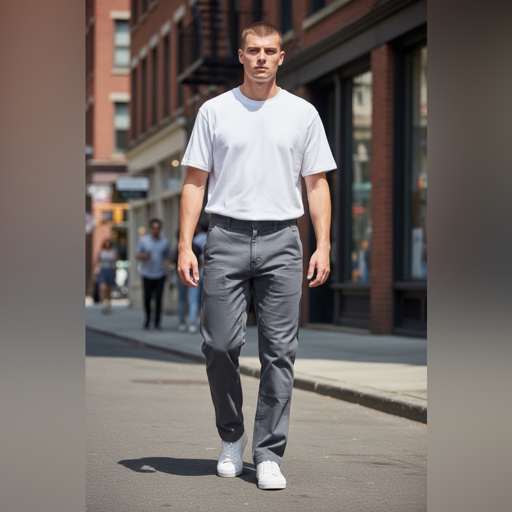 Wrangler Outdoor Series Relaxed Straight Gray Pants 38x30 NWT